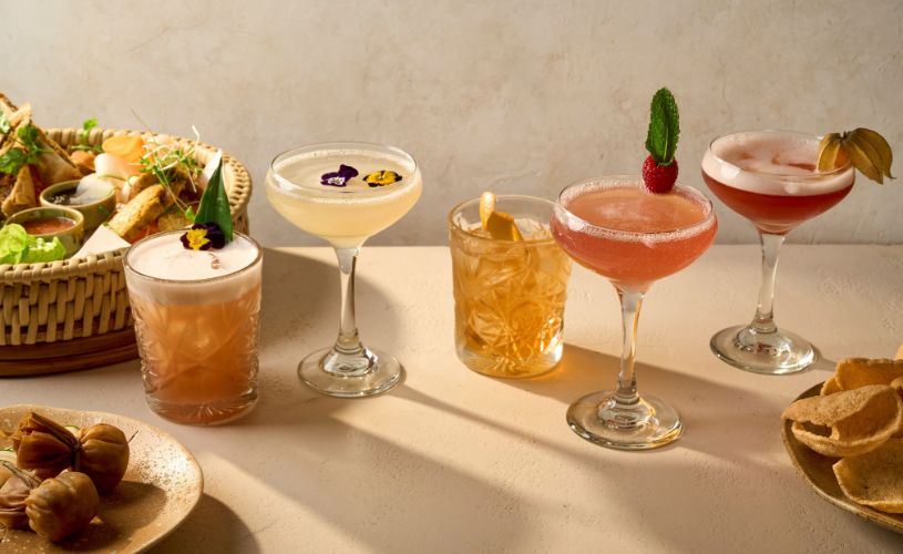 Giggling Squid cocktails